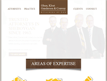 Tablet Screenshot of olsenkloetlawfirm.com